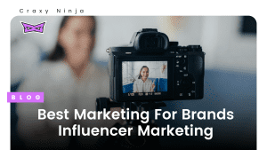 a professional camera taking a picture of influencer for marketing purposes