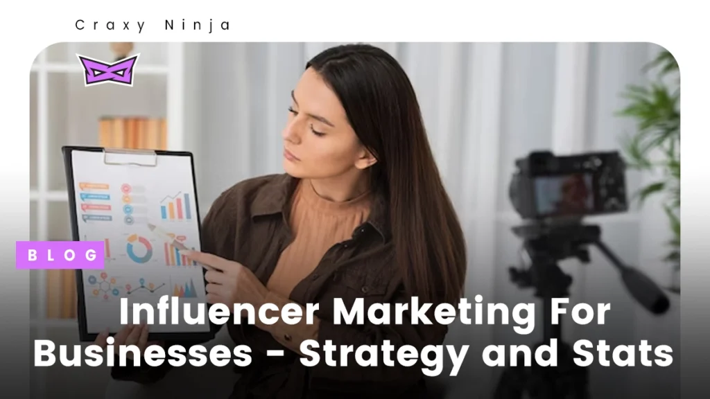 A girl showing stats of influencer marketing
