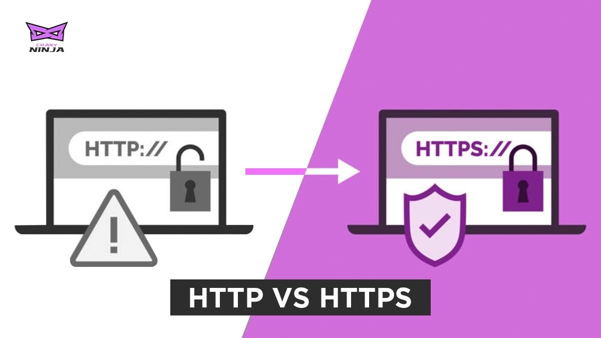 a picture displaying difference between http and https