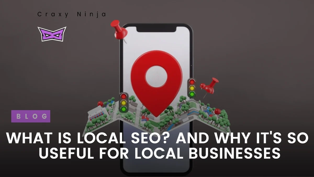 a picture of mobile with a map and a gps icon representing local seo